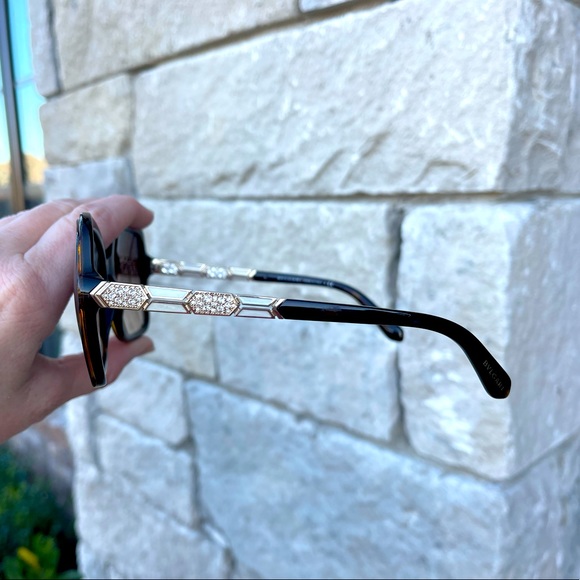 ❌SOLD ❌Beautiful Bvlgari SERPENTI BV 8181B havana glitter gold/brown Sunglasses - Picture 2 of 16